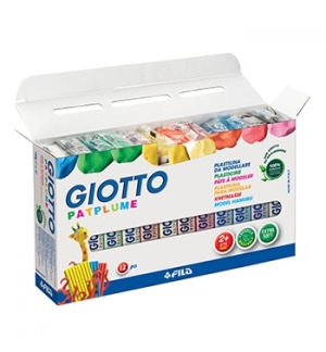 Plasticina 12 Cores Patplume Giotto 12x150g
