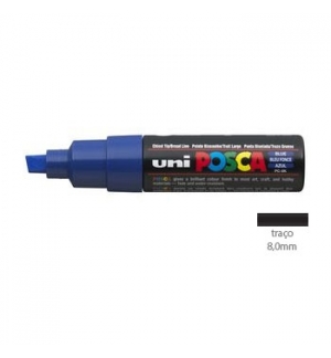 Marcador Uniball Posca PC-8K 8mm Azul (33) 1un
