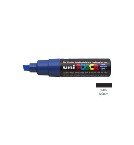 Marcador Uniball Posca PC-8K 8mm Azul (33) 1un