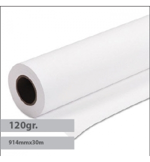 Papel Premium Coated 120gr 914mmx30mts Evolution -1Rolo