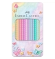 Lápis Cor 18cm Faber-Castell Sparkle Pastel Cx Metal 12un