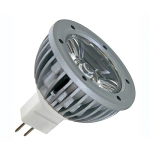Lampada LED 1W branco frio (6400K) 12VAC/DC - MR16