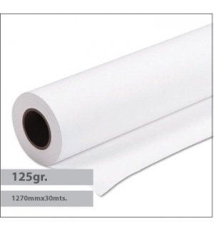 Papel Premium Coated 125gr 1270mmx30mts - 1 Rolo