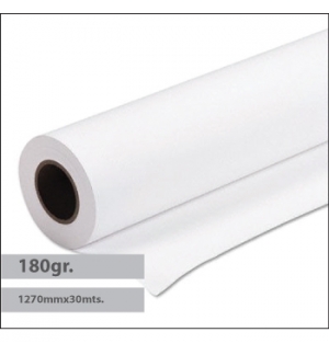Papel Premium Coated 180gr 1270mmx30mts - 1 Rolo