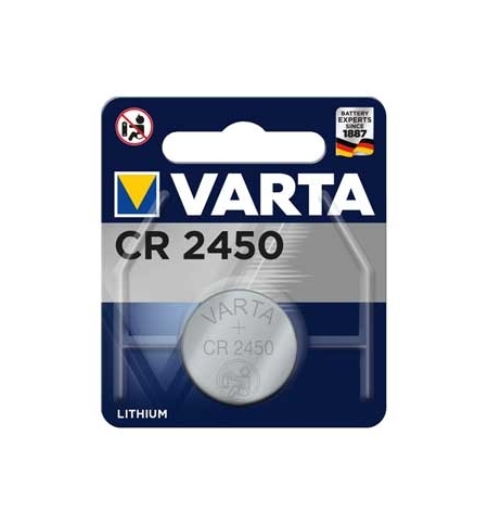 Pilhas CR2450 Lithium Varta 3V 560mAh 1un