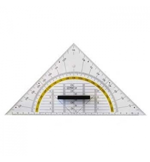 Esquadro Geométrico Tipo Aristo 25cm 1un