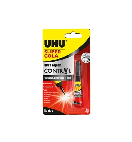 Cola Ultra Rápida 3g Control UHU Super Cola  Blister 1un