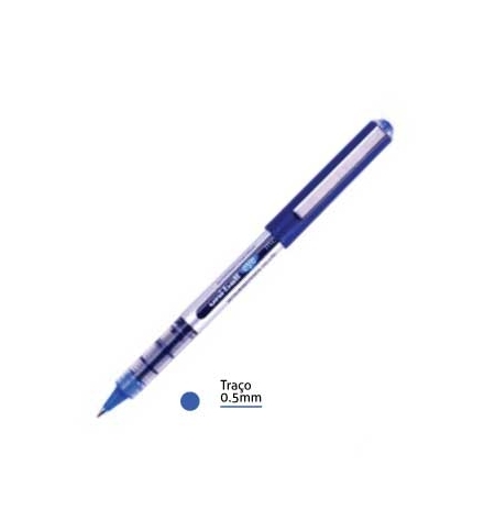 Marcador Roller Azul 0,5mm Uniball UB150 12un