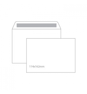 Envelopes 114x162mm C6 Branco 090gr Autodex 500un
