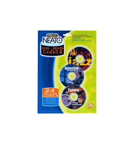Etiquetas CD/DVD Fellowes 99963 Papel Brillante Cx24