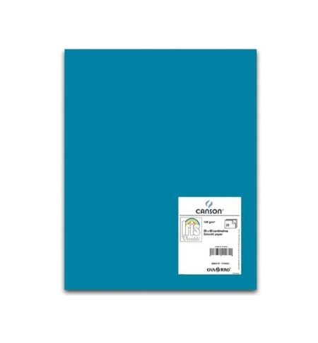 Cartolina A4 Azul Caribe 185g 50 Folhas Canson
