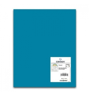 Cartolina 50x65cm Azul Caribe 185g 1 Folha Canson
