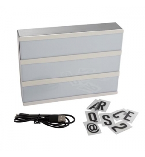 Caixa de Luz Personalizável 20x15x4cm Pilhas ou USB-A