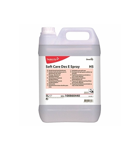 Desinfetante Soft Care DES e Spray H5 (base álcool) 5Litros