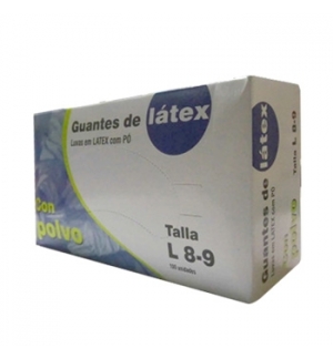Luvas Latex c/Po Super Finas Tamanho (L) - (Pack 100un)