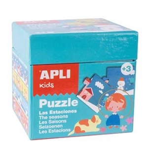 Jogo Puzzle Apli Kids Tema 4 Estações 24 Peças