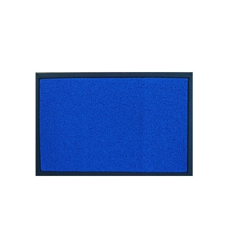 Tapete Malha em PVC 40x60cm c/Rebordo Azul (Vinil Esparguet