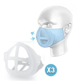 Suporte Máscara Respirador Silicone 3un