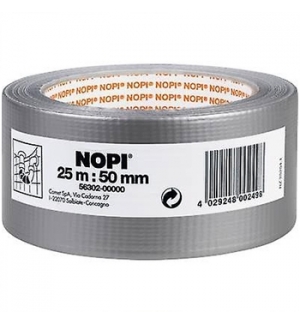 Fita Adesiva Tecido 50mmx25m (Duct Tape) NOPI Prata