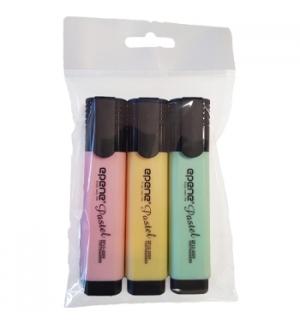Marcador Fluorescente Epene Pastel Pack 3 Cores