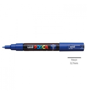 Marcador Uniball Posca PC-1M 0,7mm Azul (33) 1un