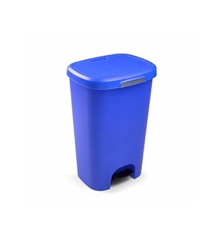 Contentor 50L Plástico c/Pedal Azul