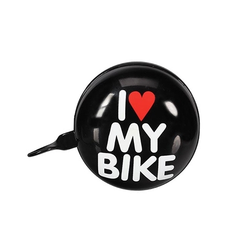 Campainha para Bicicleta 8cm - I LOVE MY BIKE - Preto