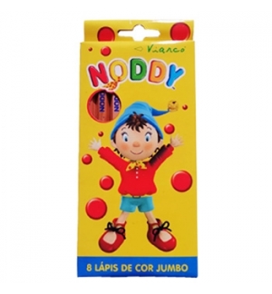 Lápis Cor 08un Cx Cartão Viarco NODDY Jumbo 18cm