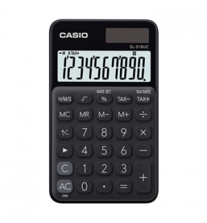 Calculadora de Bolso Casio SL310UCBK Preto 8 Digitos