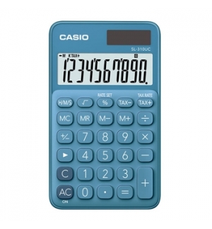 Calculadora de Bolso Casio SL310UCBU Azul Turquesa 10 Digito