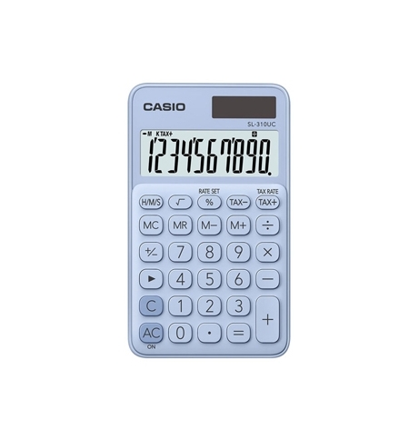 Calculadora de Bolso Casio SL310UCLB Azul Claro 10 Digitos