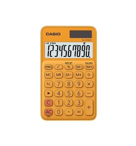 Calculadora de Bolso Casio SL310UCRG Laranja 10 Digitos