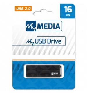 Pen Drive 16GB MYMEDIA USB 2.0 Preto