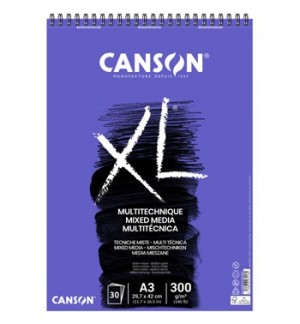 Bloco Espiralado Canson XL Mix Media A3 300gr 30F