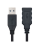 Cabo USB-A 3.0 Macho / Fêmea 2m Preto
