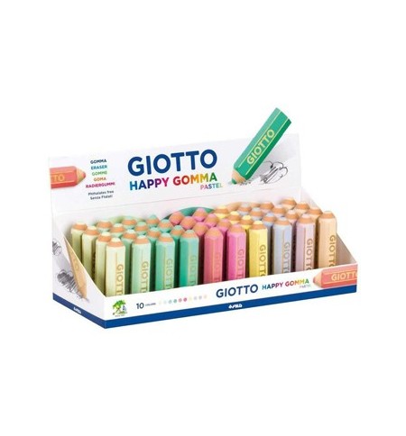 Borracha Giotto Happy Gomma Pastel Cx Expositor 1un
