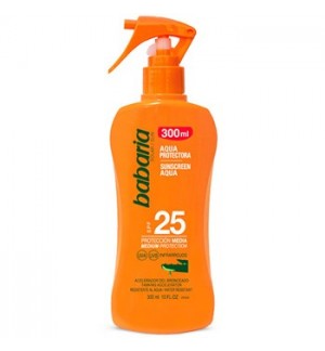 Protetor Solar SPF25 Babaria Aloe Vera Spray 300ml
