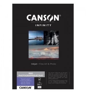 Papel Canson Infinity Rag Photograph Duo A3 100% 220gr 25Fls