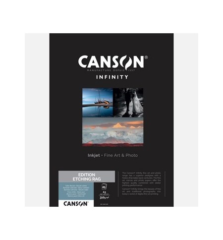 Papel A3 310g Canson Infinity Edition Etching Rag 100% 25Fls