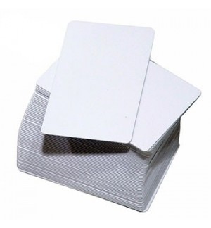 Cartões ZEBRA Brancos sem Banda Magnética 500 unidades