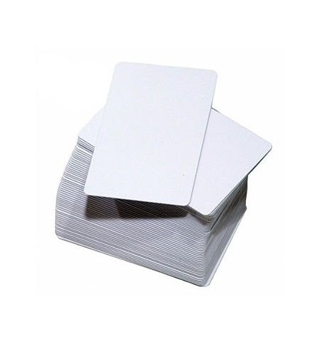 Cartões ZEBRA Brancos sem Banda Magnética 500un