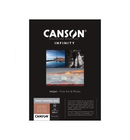 Papel A3+ 310g Canson Infinity PrintMaking Rag 100% 25Fls