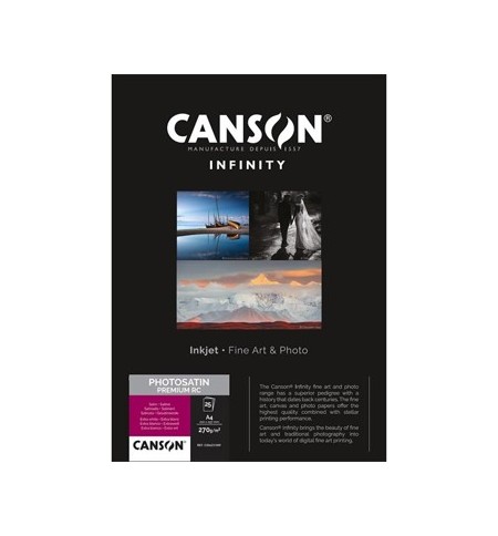 Papel 270gr A3 Canson Infinity PhotoSatin Premium RC -25Fl