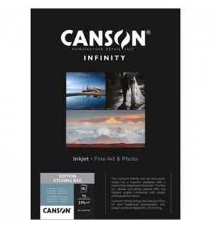 Papel Canson Infinity Ed. Etching Rag A4 100% 310gr 10Fls