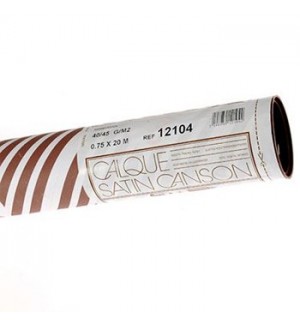 Rolo Esquico Canson Tracing Satin 0,750mmx20mts 45grs