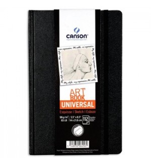 Caderno Canson Artbook Universal Fino A5 96g 112Fls