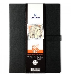 Caderno Canson Artbook 180º A5 96g 80Fls
