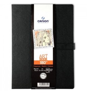 Caderno Canson Artbook 180º A4 96g 80Fls