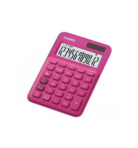Calculadora Secretária Casio MS20UCRD Vermelho 12 Dígitos