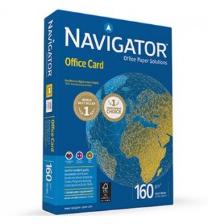 Papel 160gr Fotocopia A4 Navigator Office Card 1x250 Folhas
